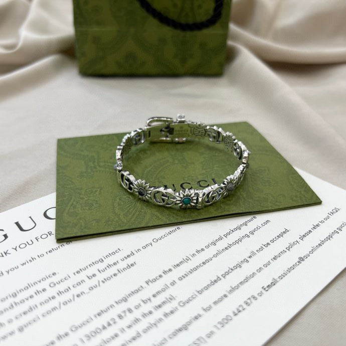 Gucci Double G Flowers Bracelet