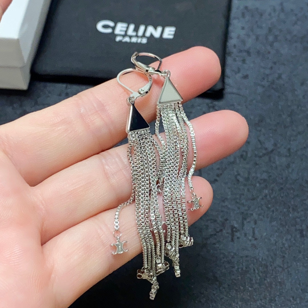 Celine Earrings - 18K White Gold