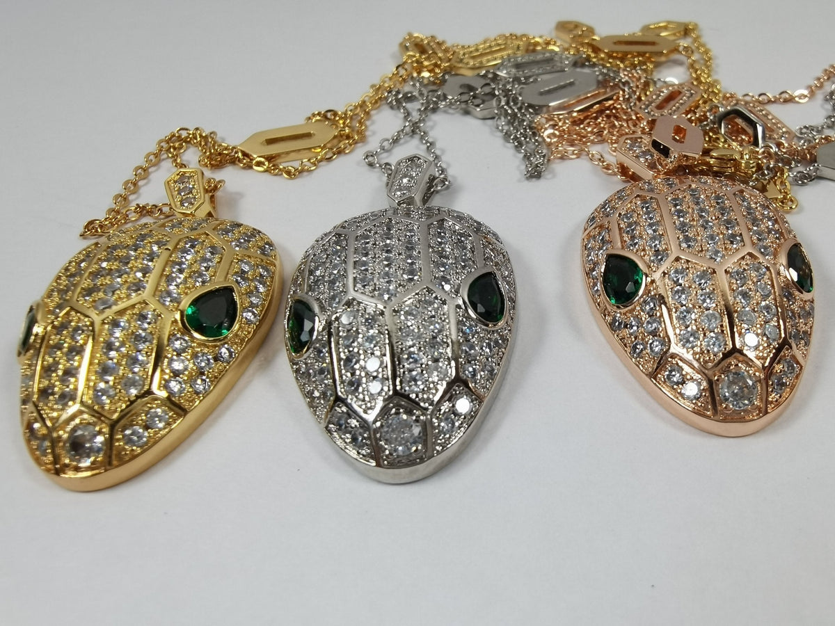 Bvlgari Serpenti Emerald Necklace - 18K Gold