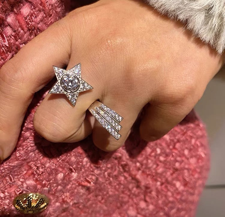 Chanel Comete Diamond Ring - 18K White Gold