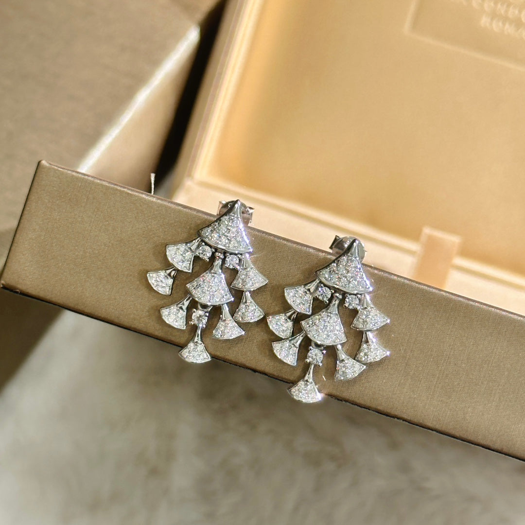 Bvlgari Dream Diamond Earrings - 18K White Gold