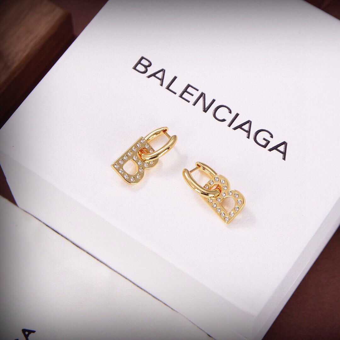 Balenciaga Chain XS Earrings - 18K Yellow Gold