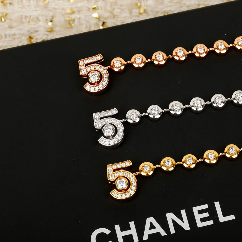 Chanel NO.5 Diamond Gold Bracelet