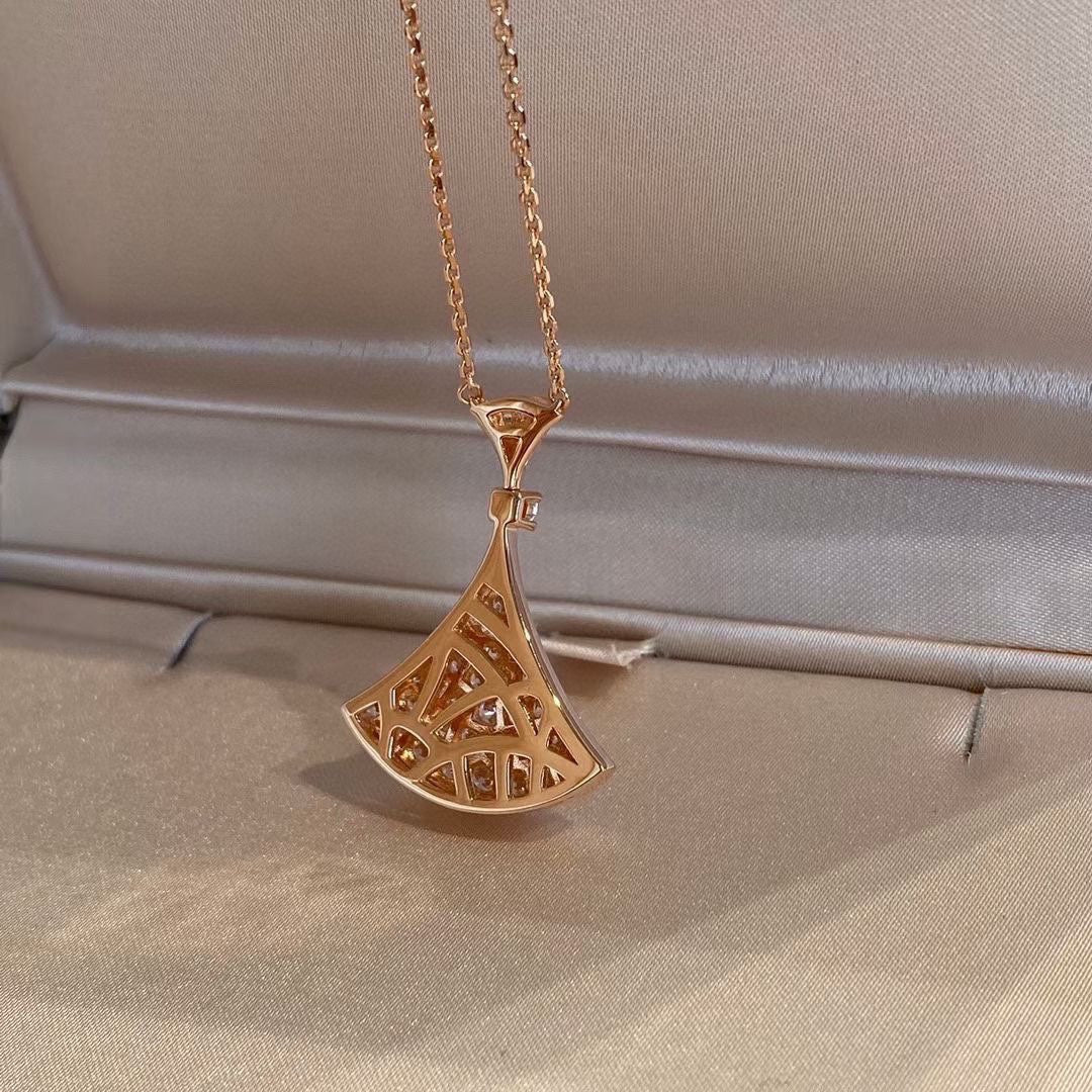 Bvlgari Dream Pave Diamond Necklace - 18K Gold