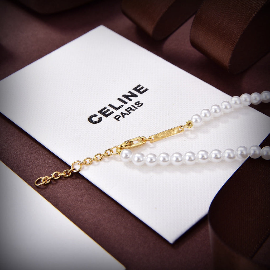 Celine Triomphe Paris Pearl Bracelet