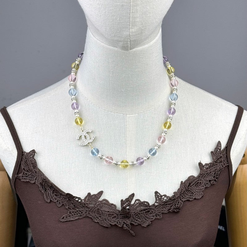Chanel 26C Color Crystal Necklace