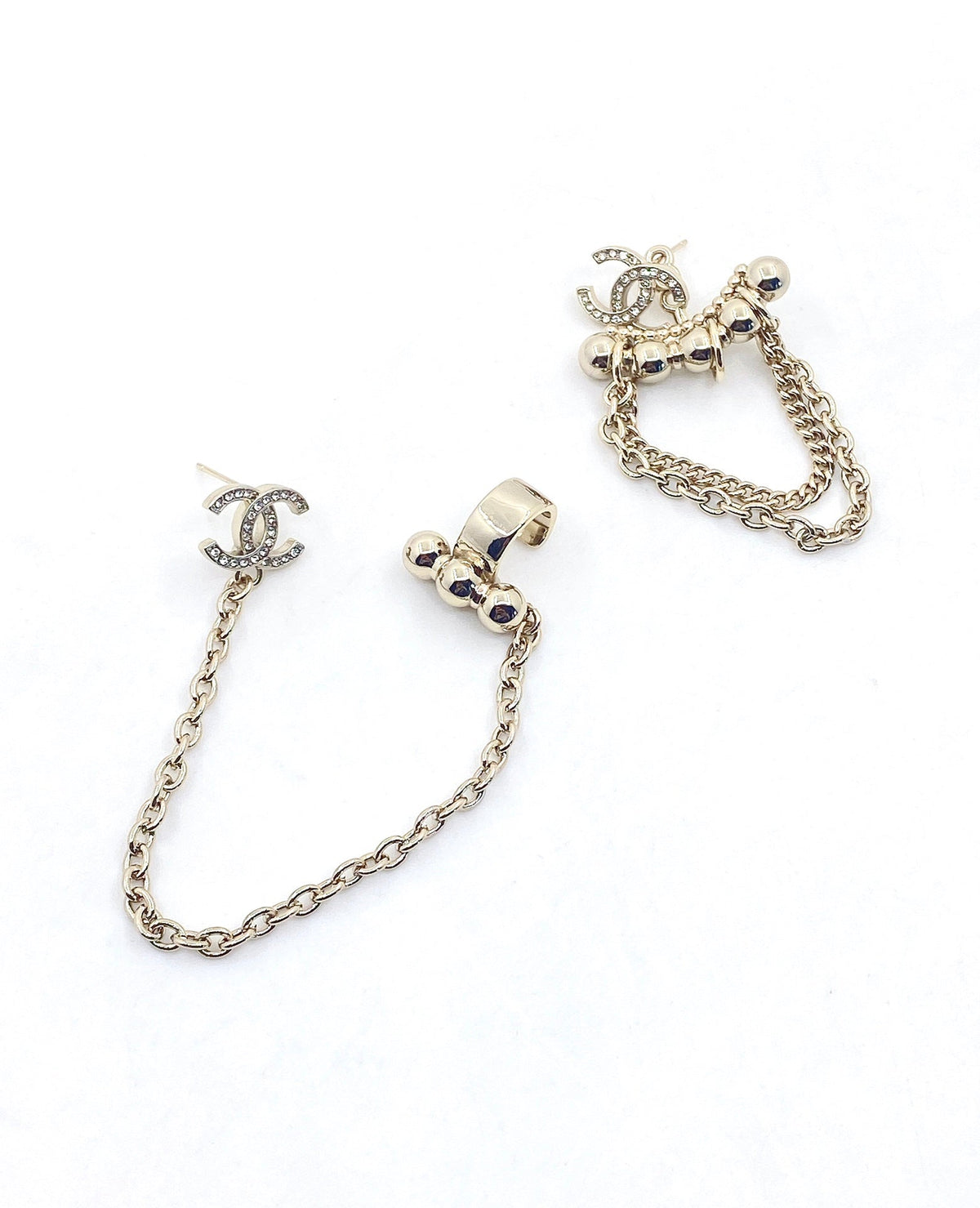Chanel Chain Earrings - 18K Yellow Gold