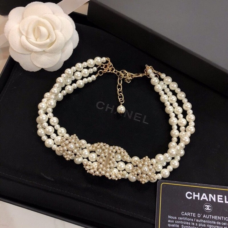 Chanel Pearl Choker Necklace