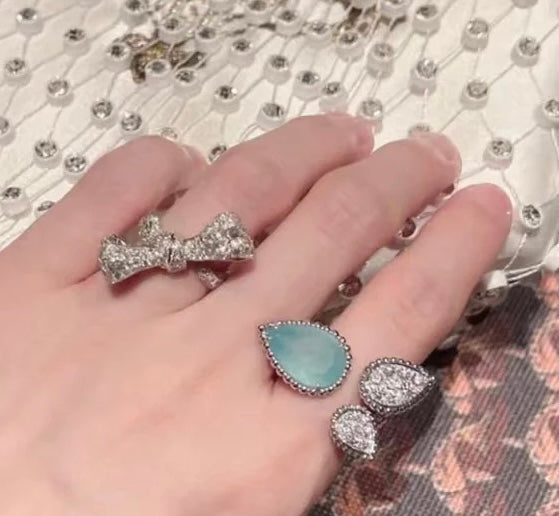 Serpent Boheme Moissanite Ring - 18K White Gold