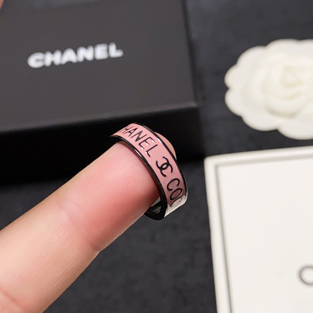 Chanel Coco Pink Ring - 18K White Gold