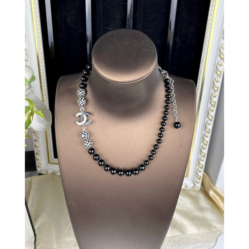 Chanel 24C Black Diamond Necklace