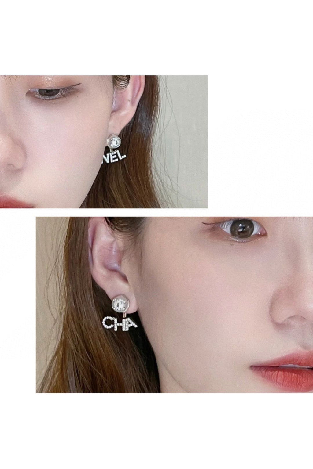 Chanel Diamonds Script Earrings - 18K Yellow Gold