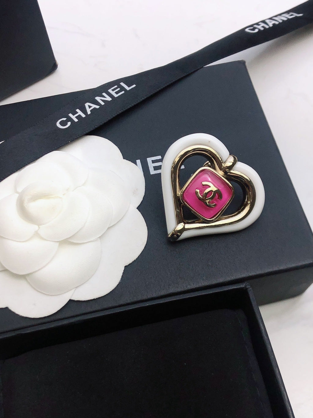 Chanel Heart Brooch