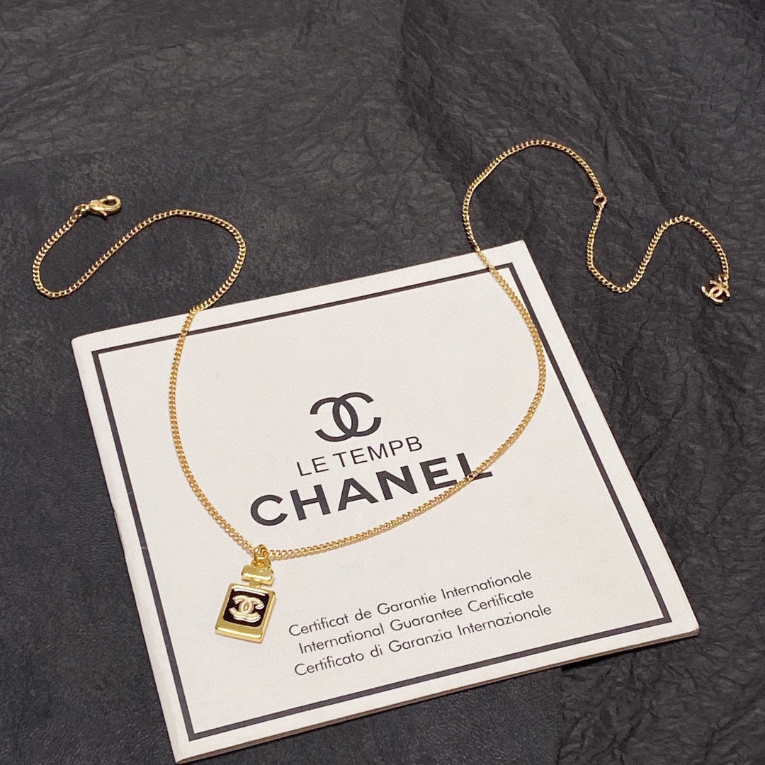 Chanel Perfume Bottle Necklace