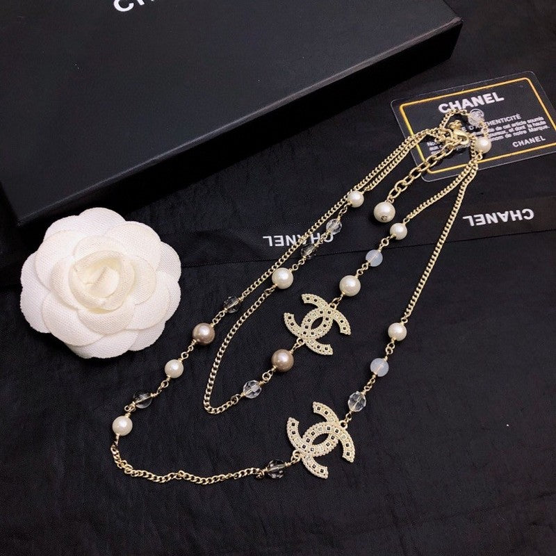 Chanel Long Pearl Necklace