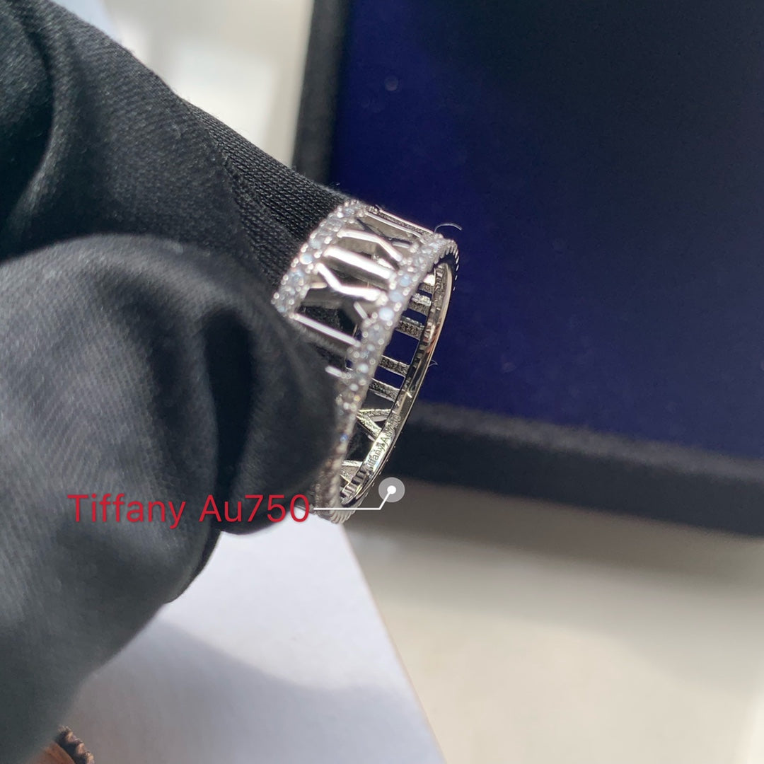 Tiffany Atlas Open Moissanite Ring - 18K White Gold