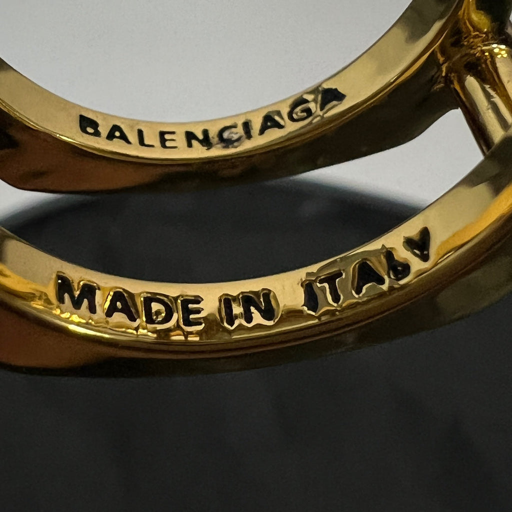 Balenciaga Crystal Ring - 18K Yellow Gold