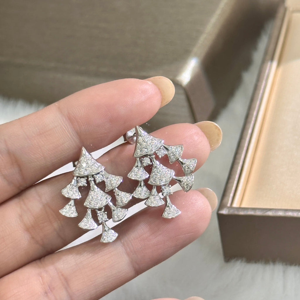 Bvlgari Dream Diamond Earrings - 18K White Gold