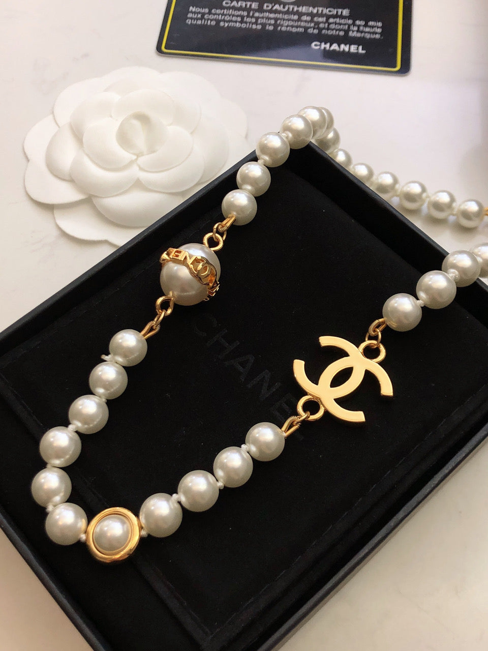 Chanel Pearl Chain Necklace