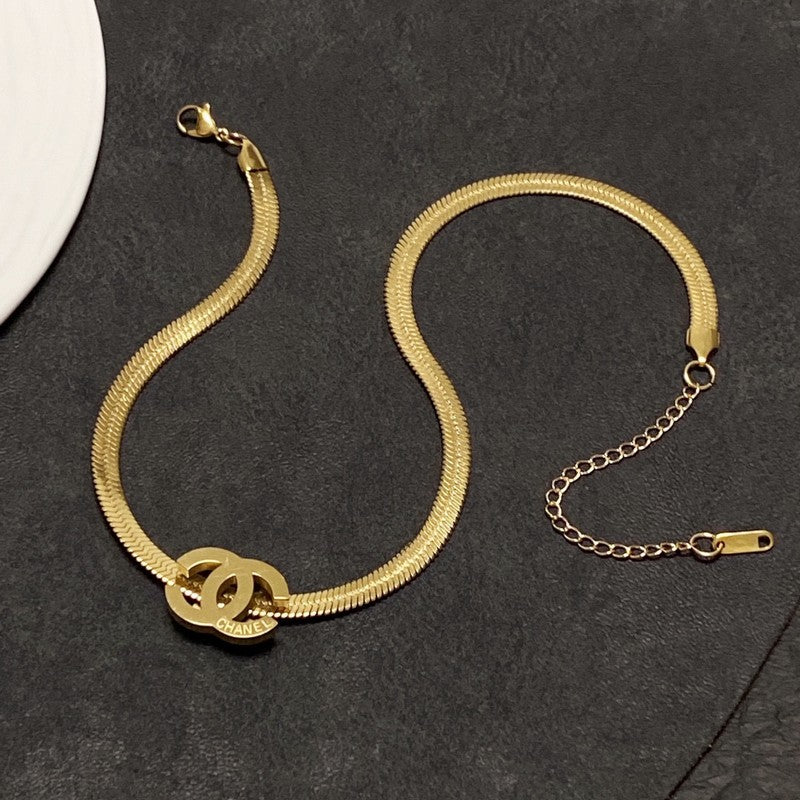 Chanel Gold Choker Necklace