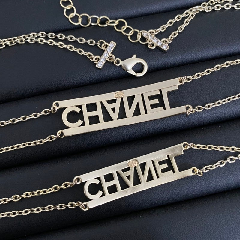 Chanel Letter Diamond Choker Necklace