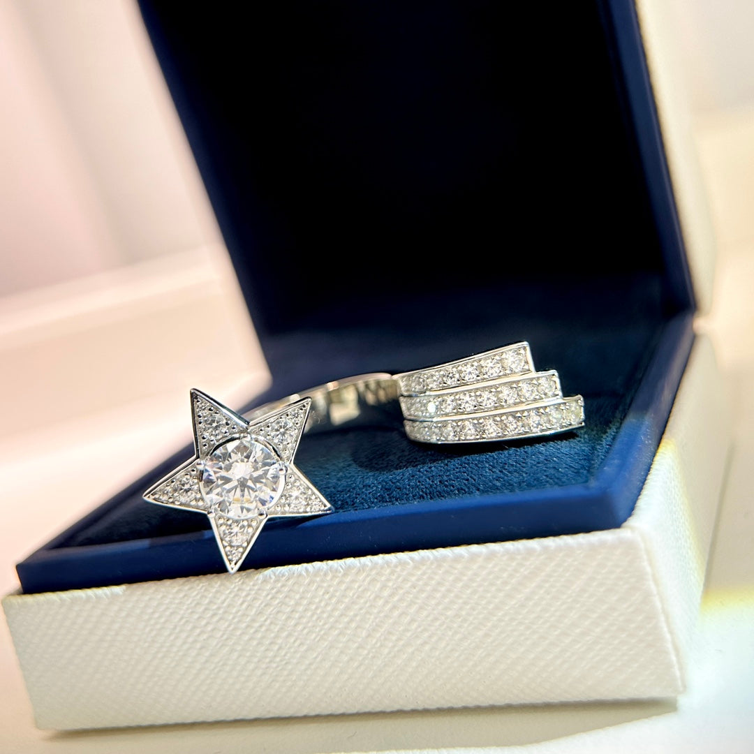 Chanel Comete Diamond Ring - 18K White Gold