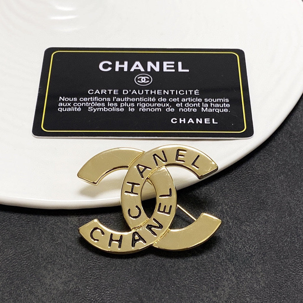 Chanel Script Brooch