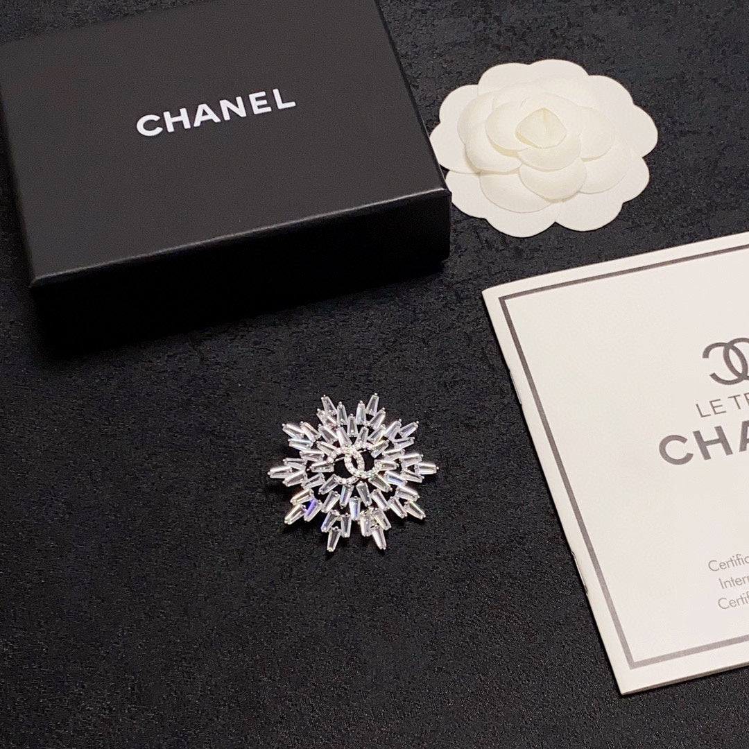 Chanel Snow Flower Brooch