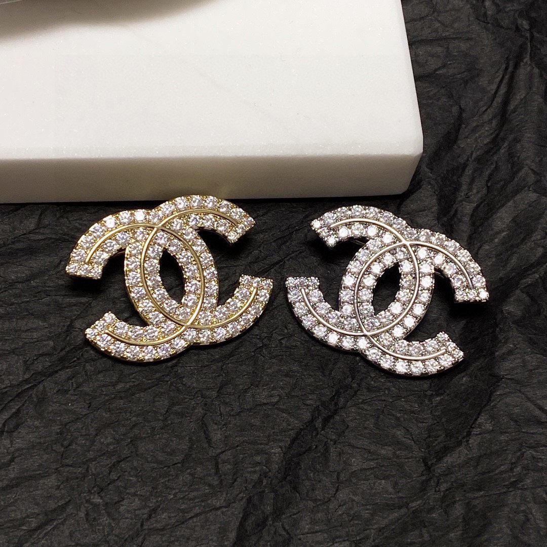 Chanel Diamond Brooch Set