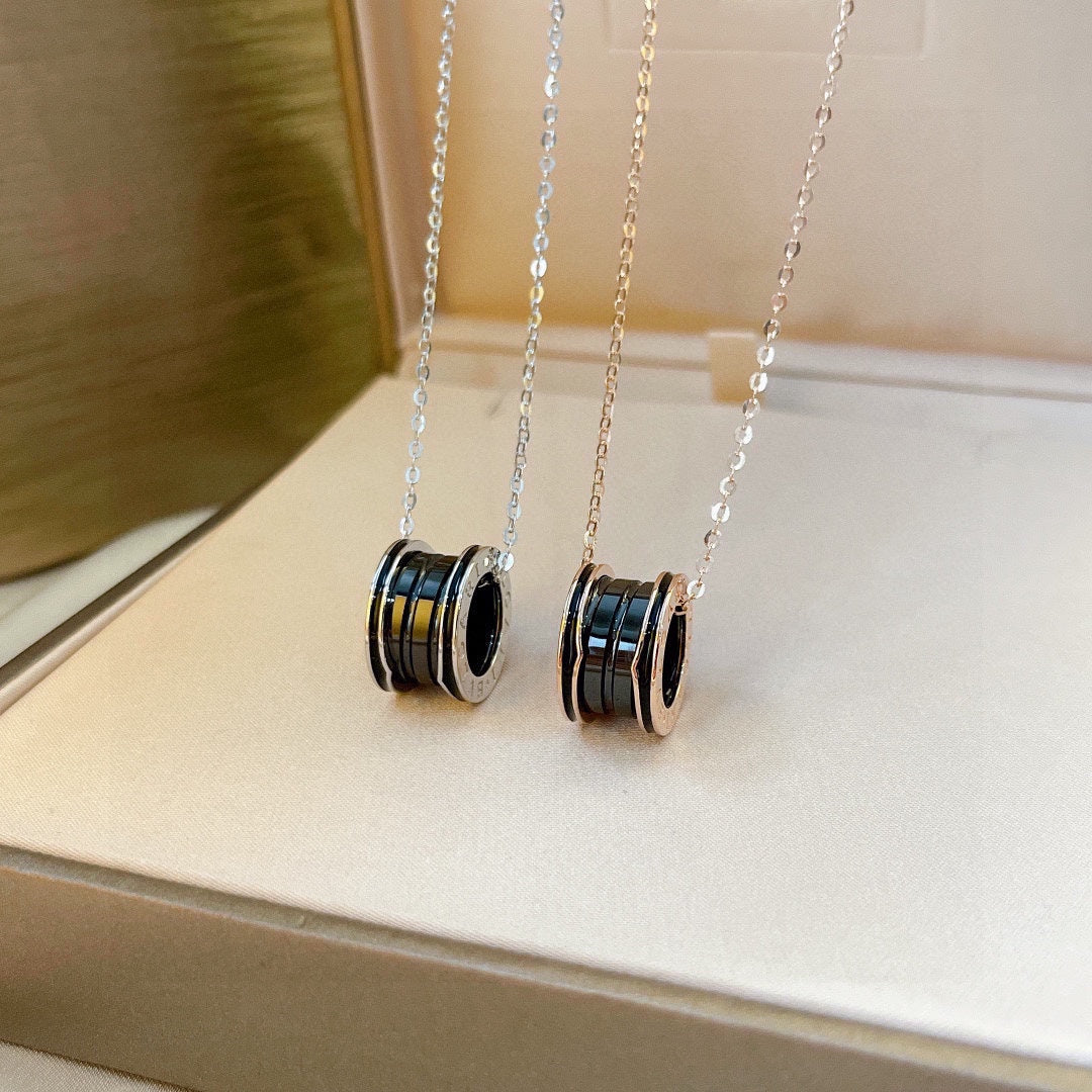 B.zero1 Black Ceramic Necklace - 18K Gold