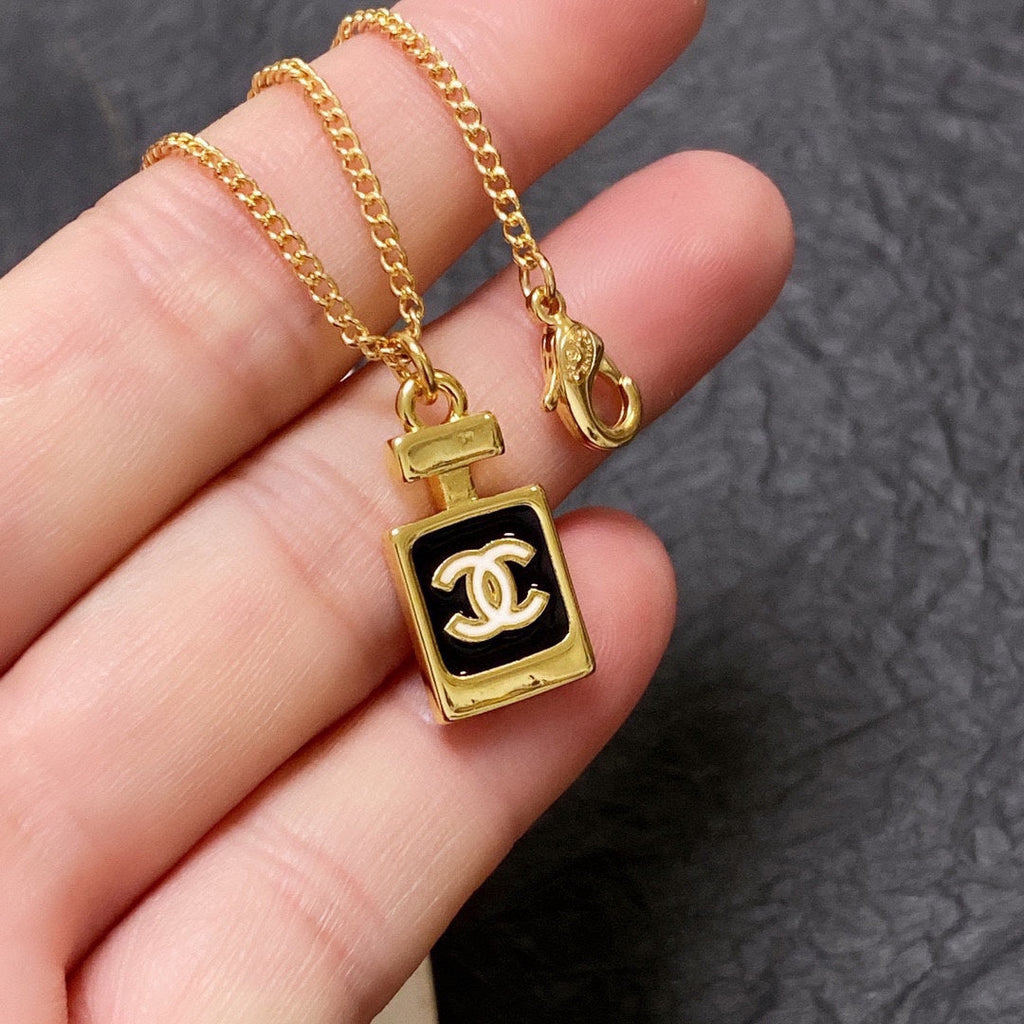 Chanel Perfume Bottle Necklace