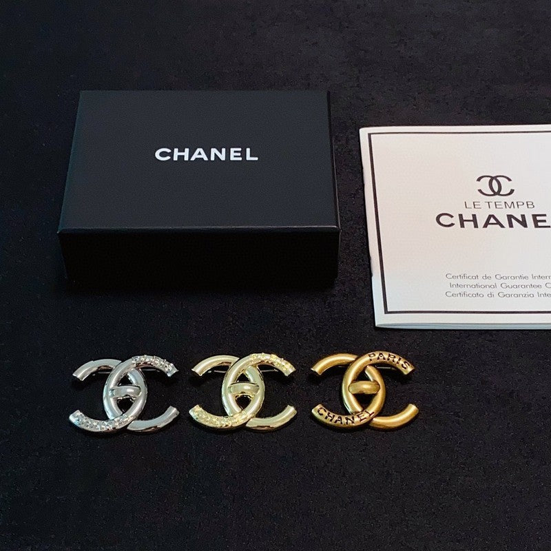 Chanel Paris Gold Brooch