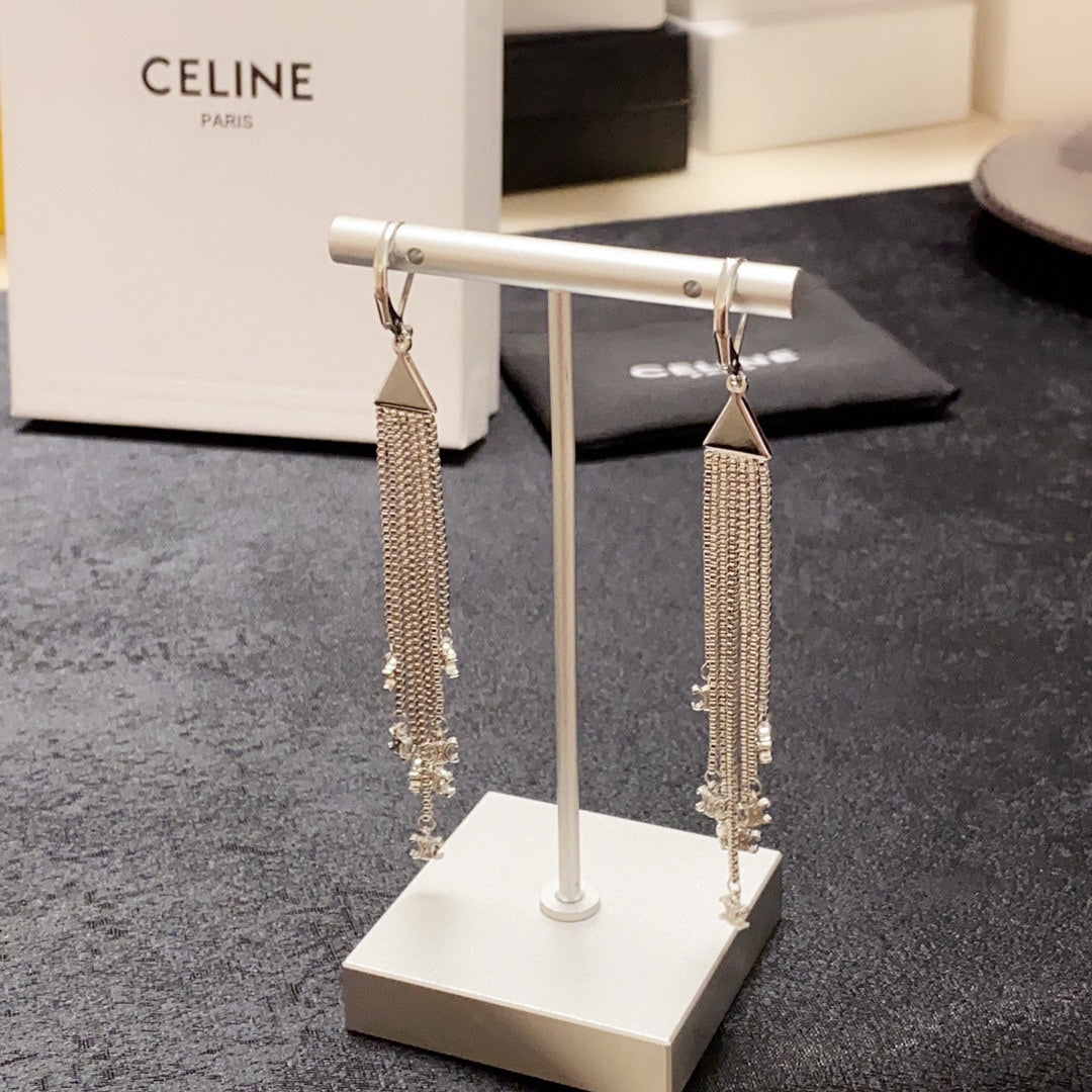 Celine Earrings - 18K White Gold
