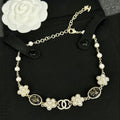 Chanel Black & Orange Crystal Choker Necklace