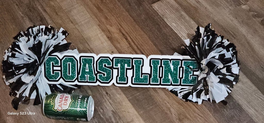 Personalized Small Acrylic Cheer Spirit Stick