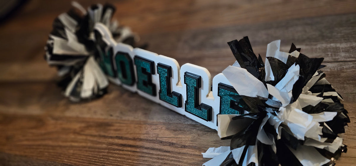 Personalized Small Acrylic Cheer Spirit Stick